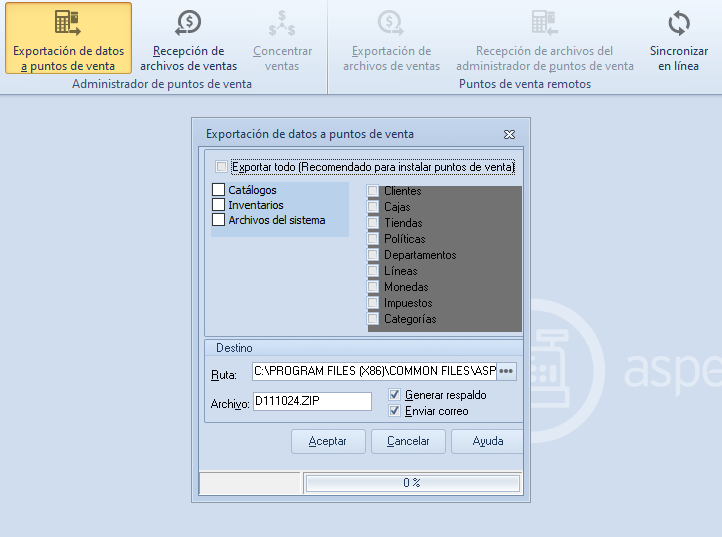 Control de inventarios en aspel caja